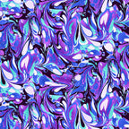 Swirling marbled crocus purple abstract fabric for modern quilts and art quilts