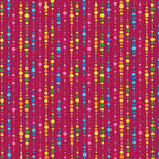 Multicolour dot stripe magenta fabric yellow orange pink blue green teal for quilts patchwork and kids sewing projects