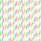 Multicolour dot stripe white fabric yellow orange pink blue green teal for quilts patchwork and kids sewing projects
