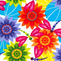 Novelty dragonfly floral white fabric orange lime green purple teal pink for feature quilts nature projects and garden gifts