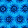 Tonal blue floral quilting fabric mandala flowers turquoise for bright quilts sashing and blue teal colour scheme patchwork