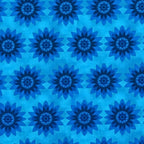 Tonal blue floral quilting fabric mandala flowers turquoise for bright quilts sashing and blue teal colour scheme patchwork