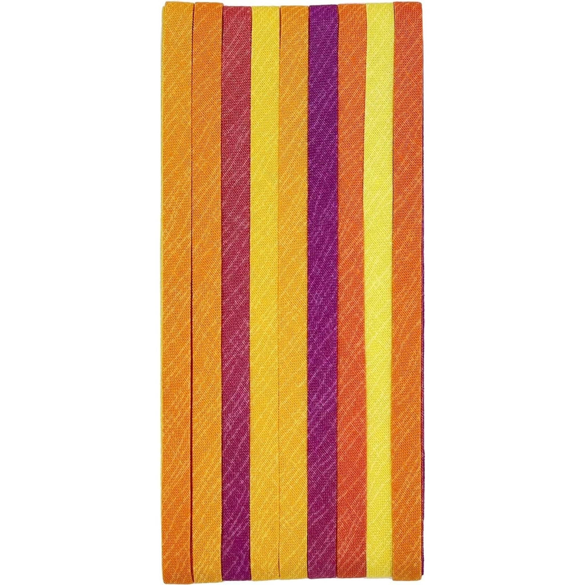 Captain 88 iron-on bias tape 6mm orange pink purple yellow cotton fusible bias tape stained glass Celtic patchwork quilting