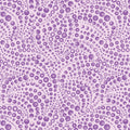 Tonal light purple fabric with an all-over pattern of swirling small and large purple beads