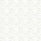 Tonal white fabric with an all-over pattern of scattered light grey and white geometric squares