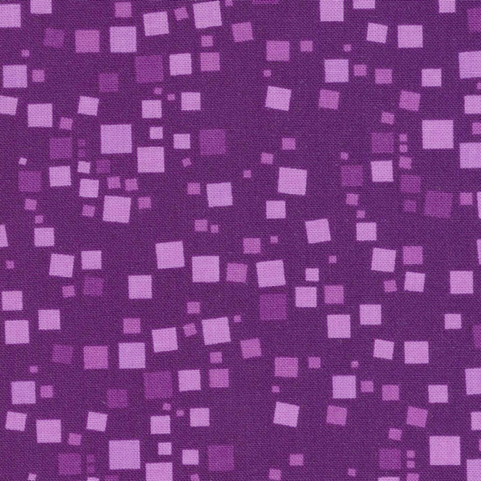 Tonal geometric blender purple quilting cotton for patchwork sewing projects