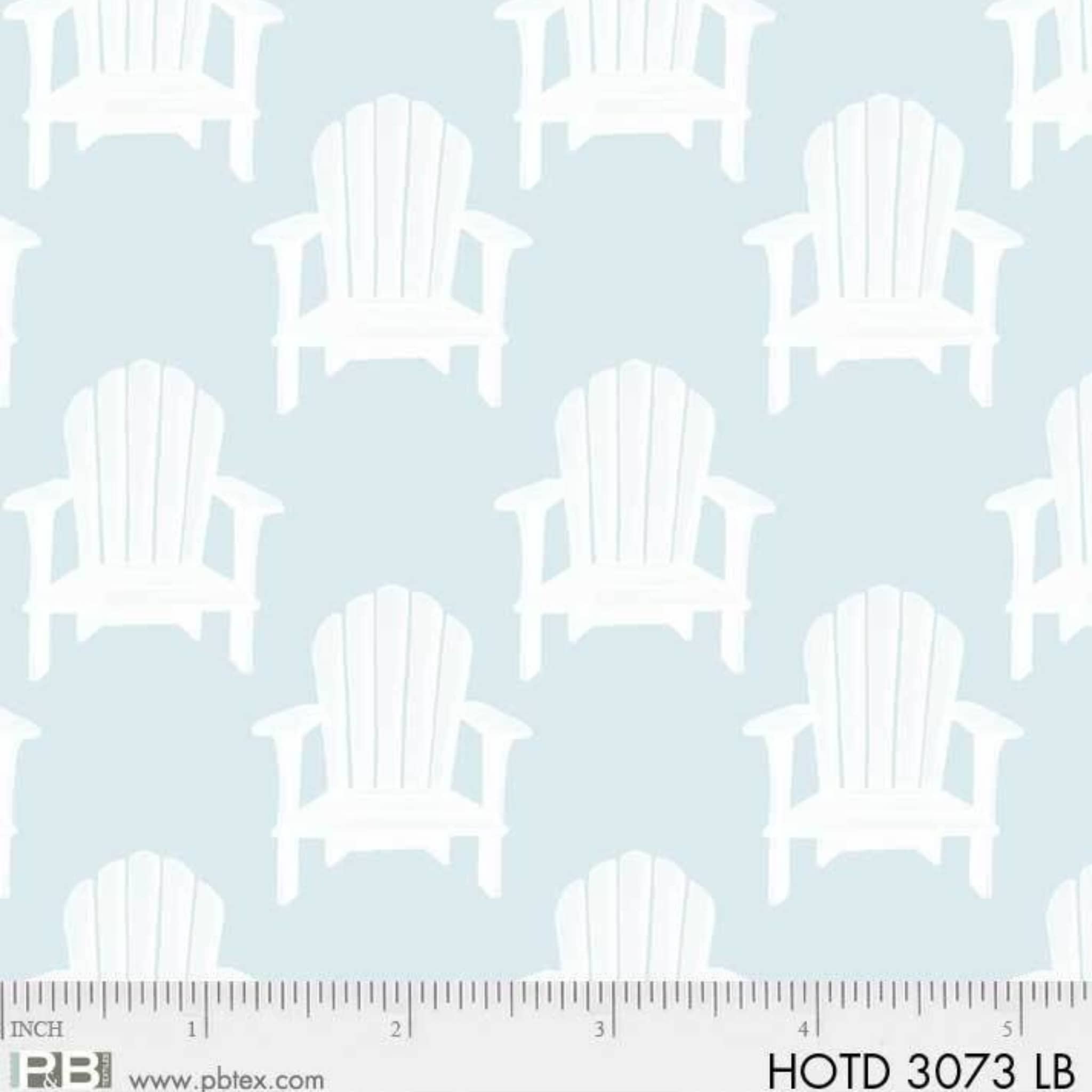 Beach chair fabric size reference for coastal quilts and summer themed sewing projects