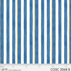 Blue and white striped fabric size reference for beach themed quilts and coastal décor