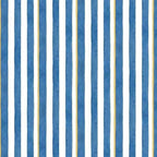 Blue and white stripes on cotton fabric for beach quilts, coastal tote bags and summer sewing projects