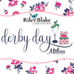 Derby Day collection by Melissa Mortenson Riley Blake Designs vintage race fashion floral fabric