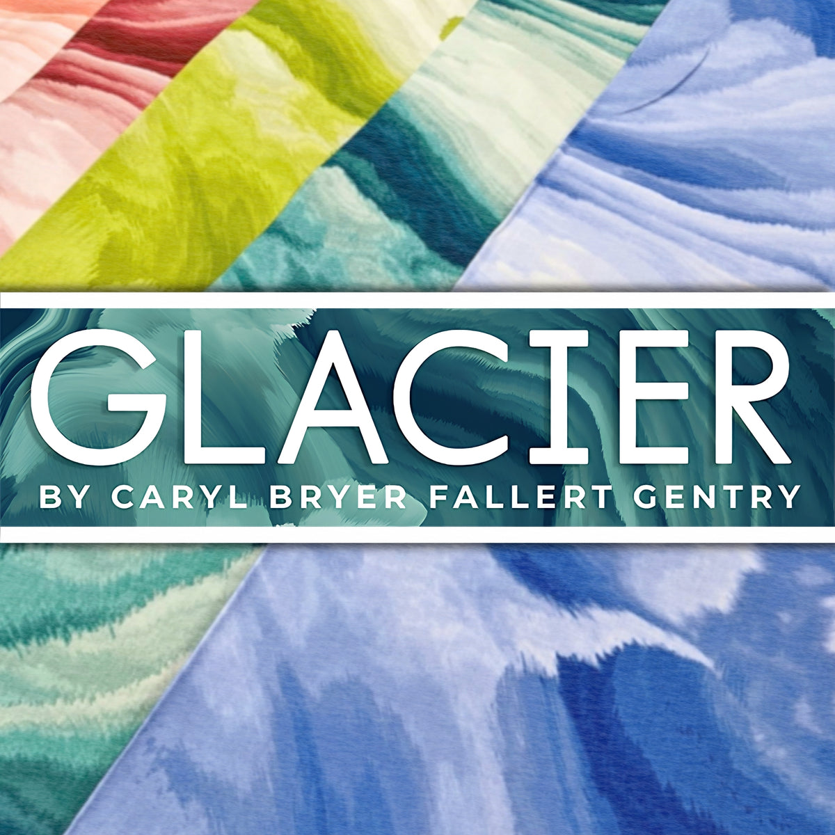 Glacier collection Caryl Bryer Fallert Benartex swirling watercolour ombre tonal blender quilting cotton fabric range