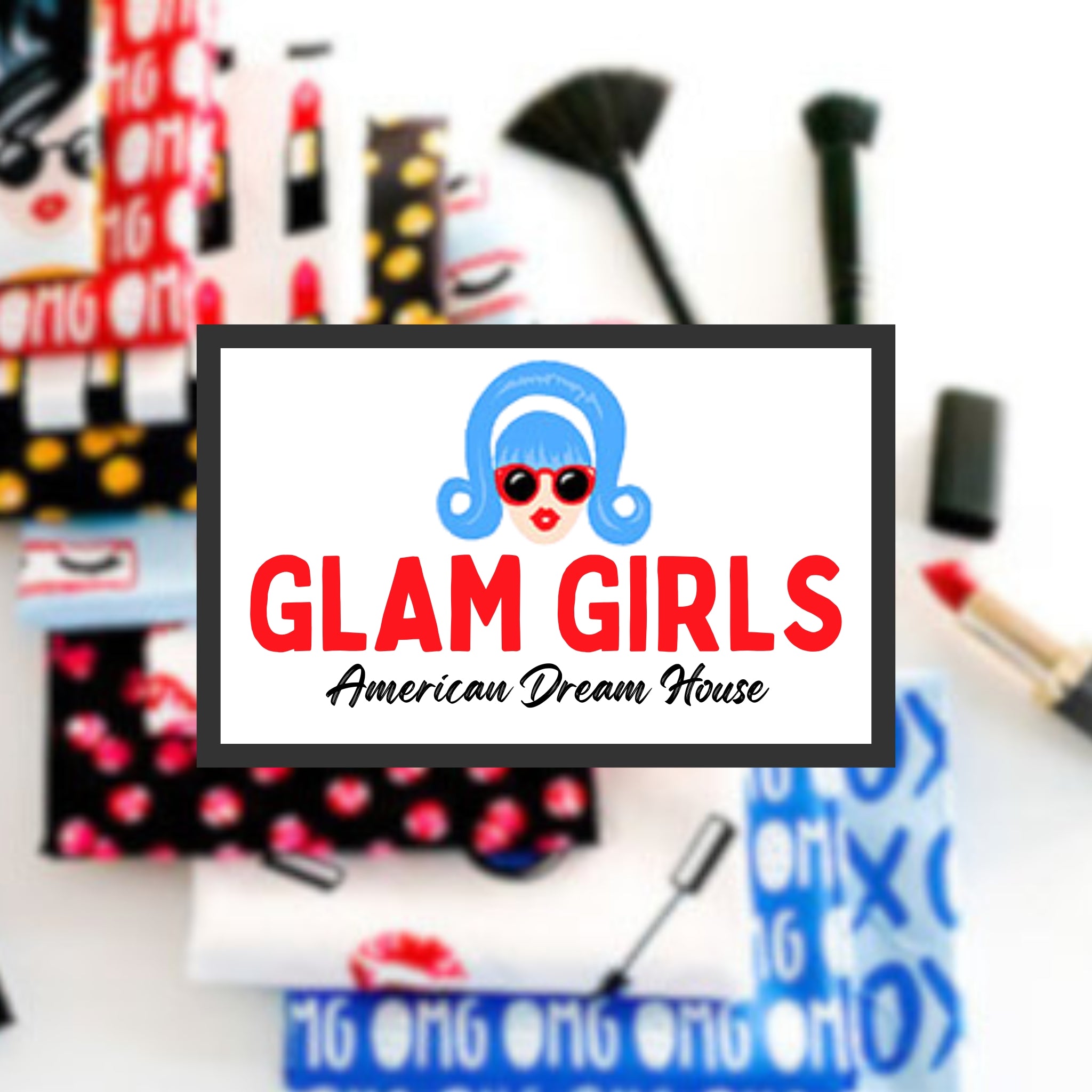 Glam Girls American Dream House collection Michael Miller novelty beauty cosmetic girls quilts lip prints mascara patchwork sewing projects