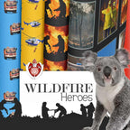 Wildfire Heroes collection firefighter firetrucks rescue helicopter koala bushfire fabric KK Fabrics Australian quilts