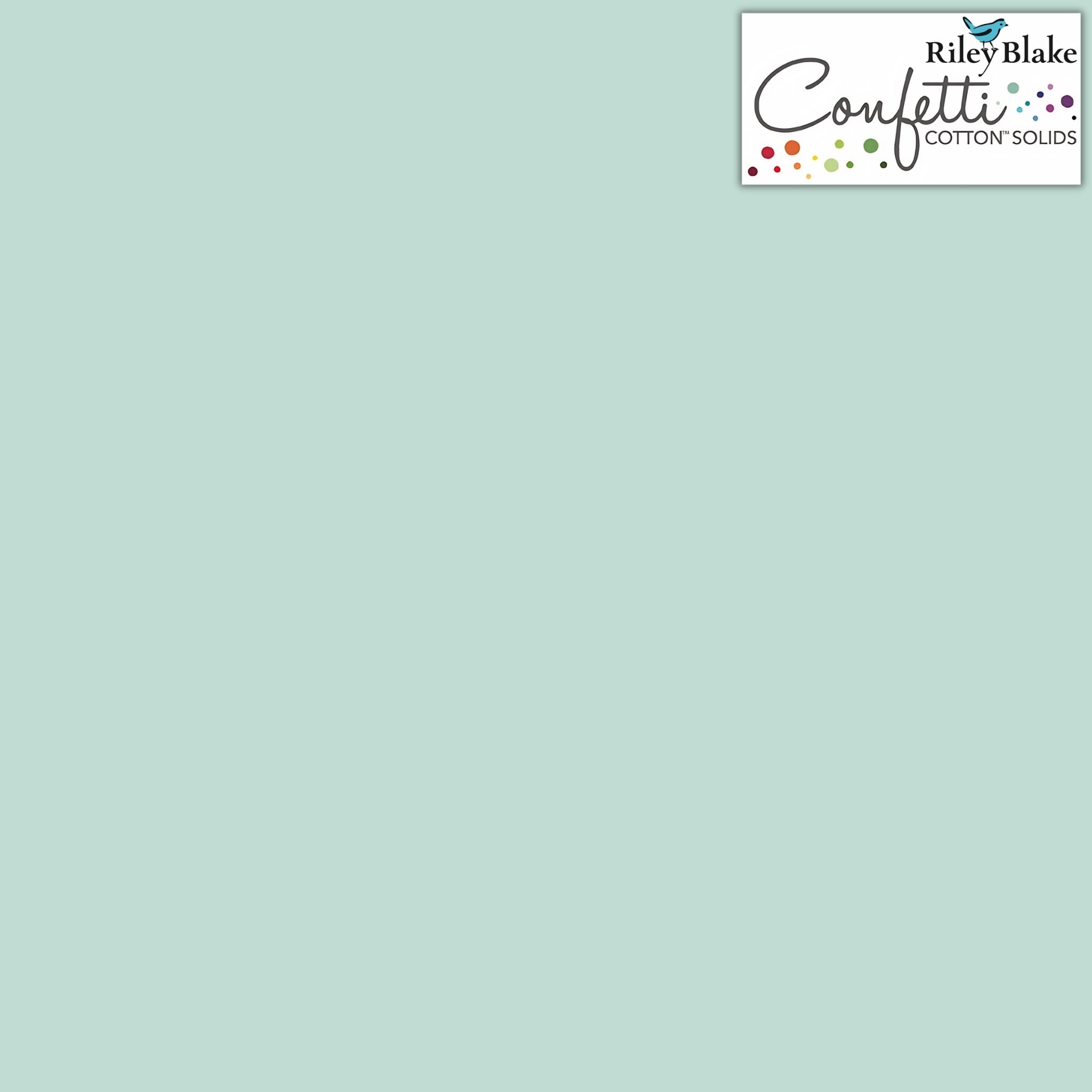 Sage green plain solid quilting cotton fabric for patchwork quilts blenders and sewing projects Riley Blake Confetti Cotton C120-SONGBIRD