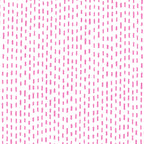 Scattered pink dash stitch marks white background blender quilting fabric for backgrounds sashing baby quilts girls quilts and patchwork projects