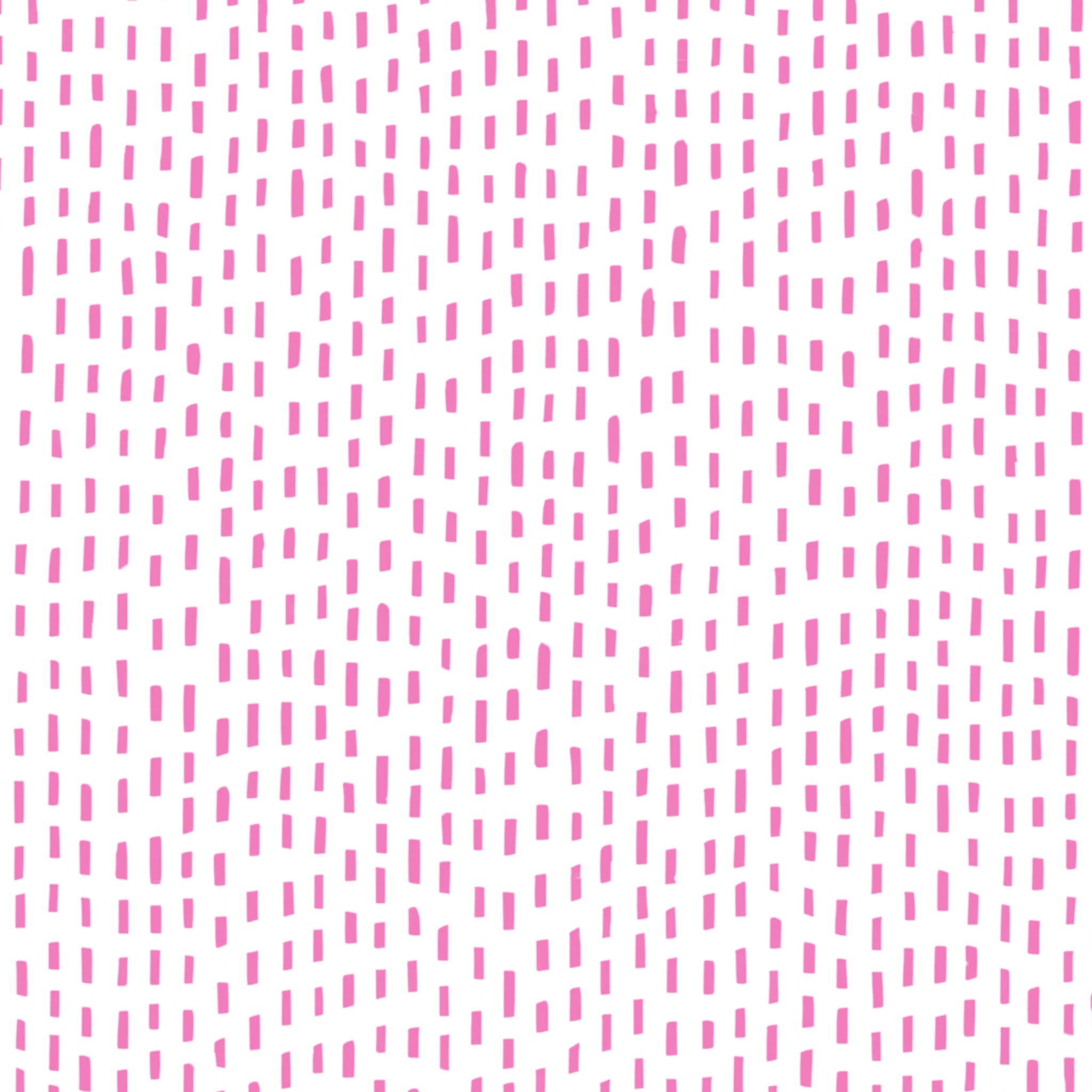 Scattered pink dash stitch marks white background blender quilting fabric for backgrounds sashing baby quilts girls quilts and patchwork projects