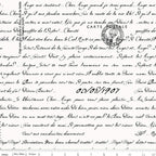 Vintage French postcard text cream fabric with Parisian script for travel quilts, bags and patchwork sewing projects