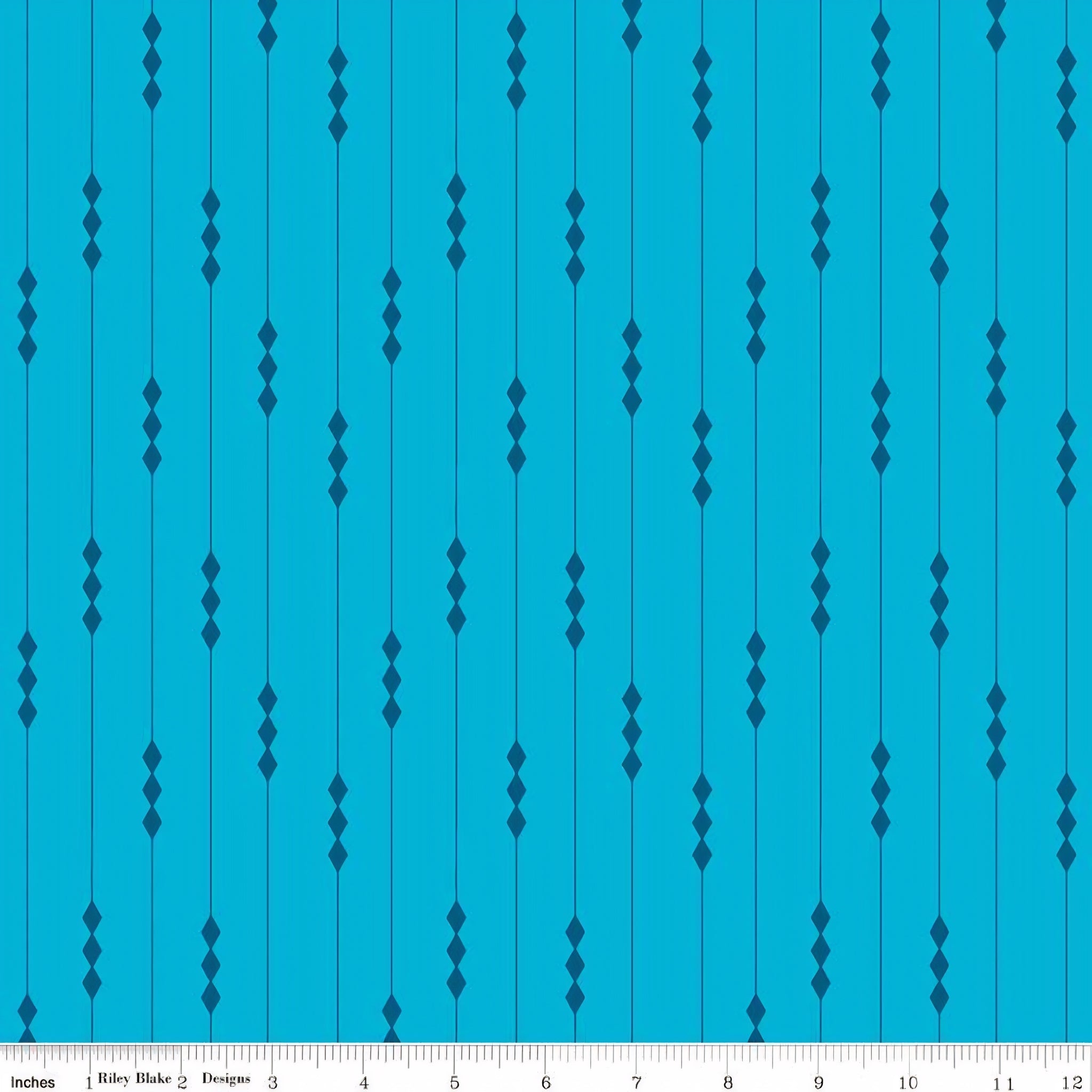 Tonal fairy lights diamond stripe geometric aqua blue blender quilting fabric for backgrounds sashing and modern patchwork