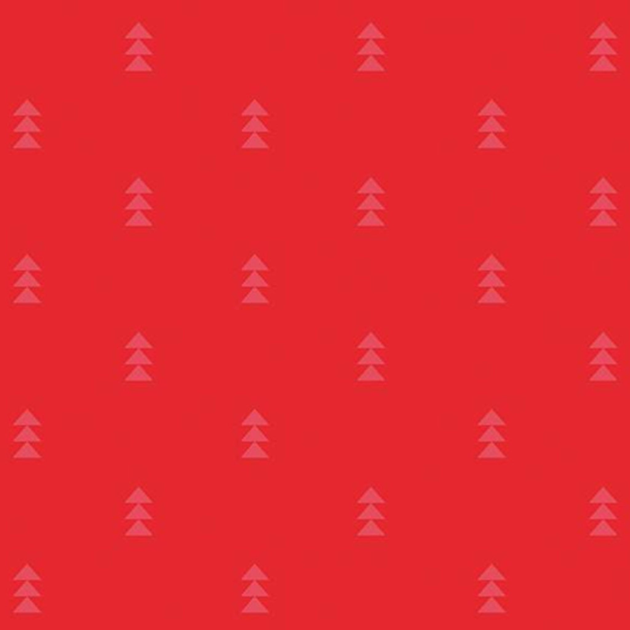 Tonal stacked triangles geometric red blender quilting fabric for feature blocks directional borders and Christmas quilts