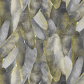 Dove gray and charcoal quilting fabric with a pattern of metallic gold dragonfly wings