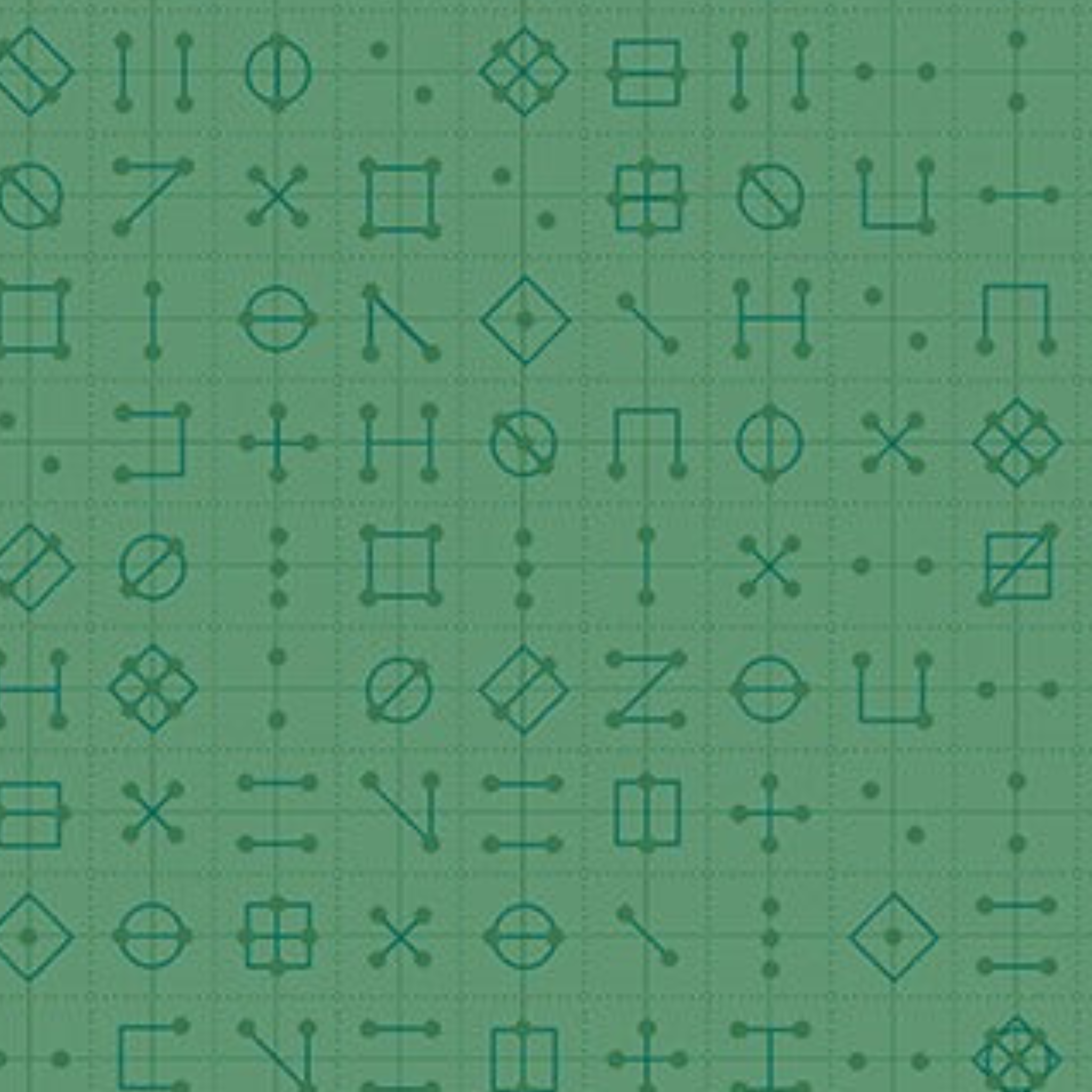 Declassified: Cipher (Green) | 55cm x 110cm