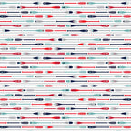 Colourful oars paddles navy red teal grey rows white background fabric for kids quilts boys nautical beach coastal patchwork projects