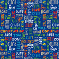 Construction words all over stop build dig caution zone navy blue novelty fabric for kids quilts tote bags boys patchwork sewing projects
