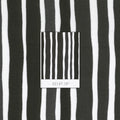 Me and My Sister candy stripes black white fabric for modern quilts and contemporary patchwork sewing projects