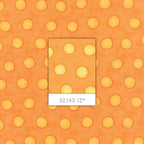 Me and My Sister large yellow spots orange fabric for autumn quilts and contemporary patchwork sewing projects