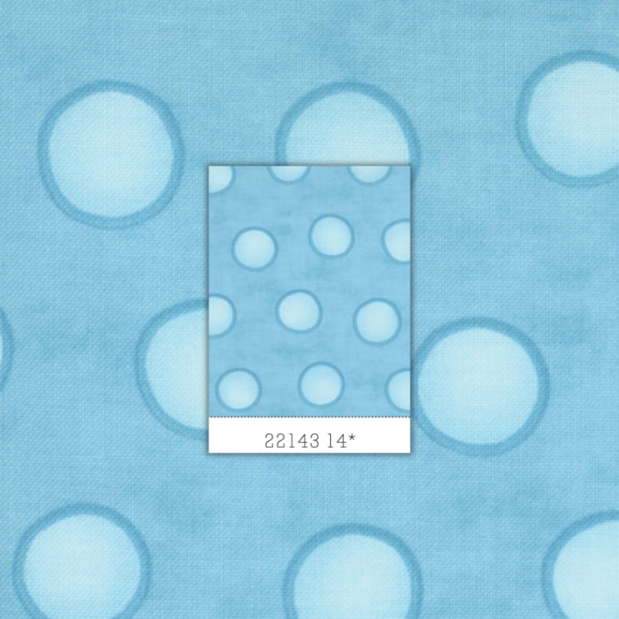 Me and My Sister large blue spots turquoise fabric for summer quilts and contemporary patchwork sewing projects