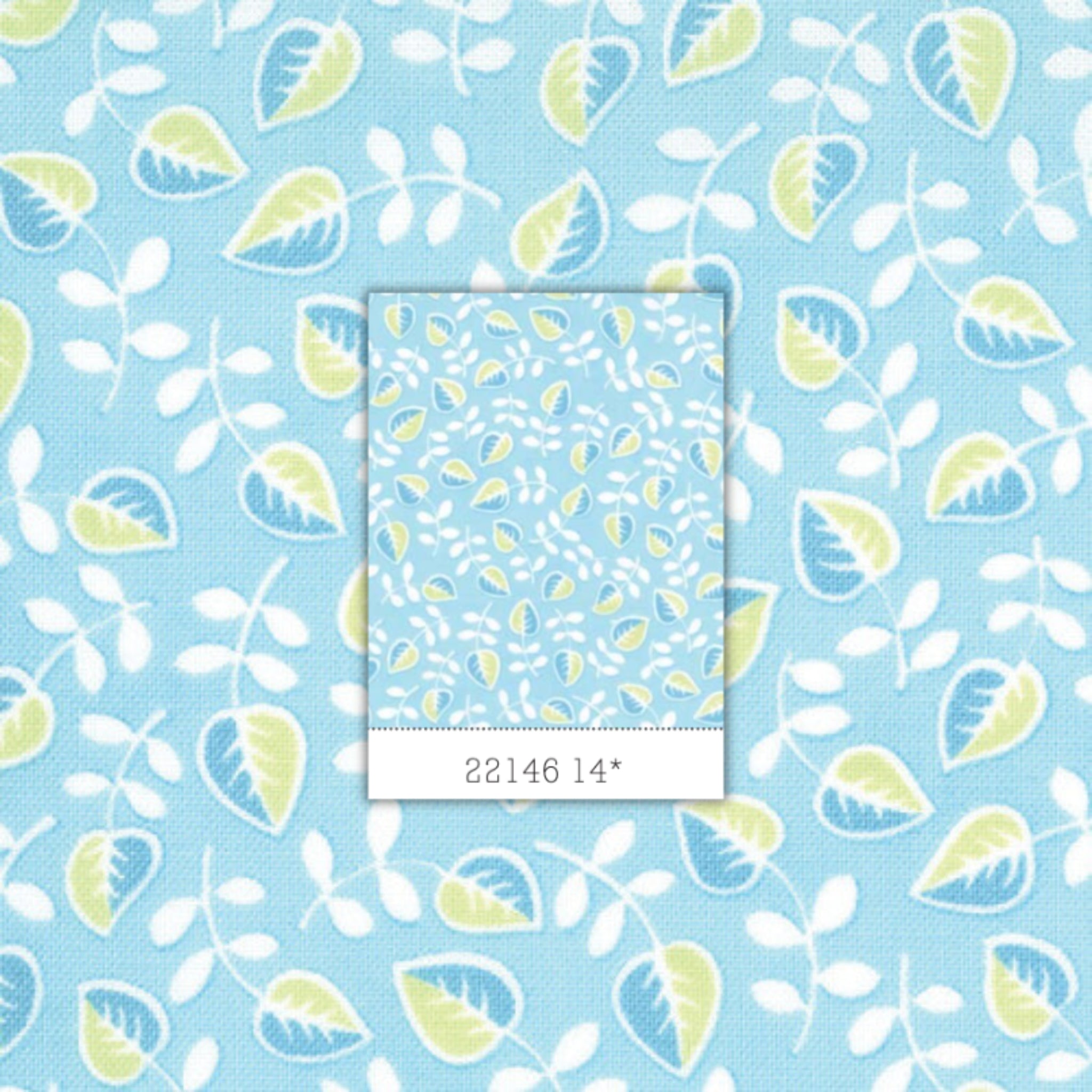 Me and My Sister leafy vine turquoise green fabric for summer quilts and contemporary patchwork sewing projects