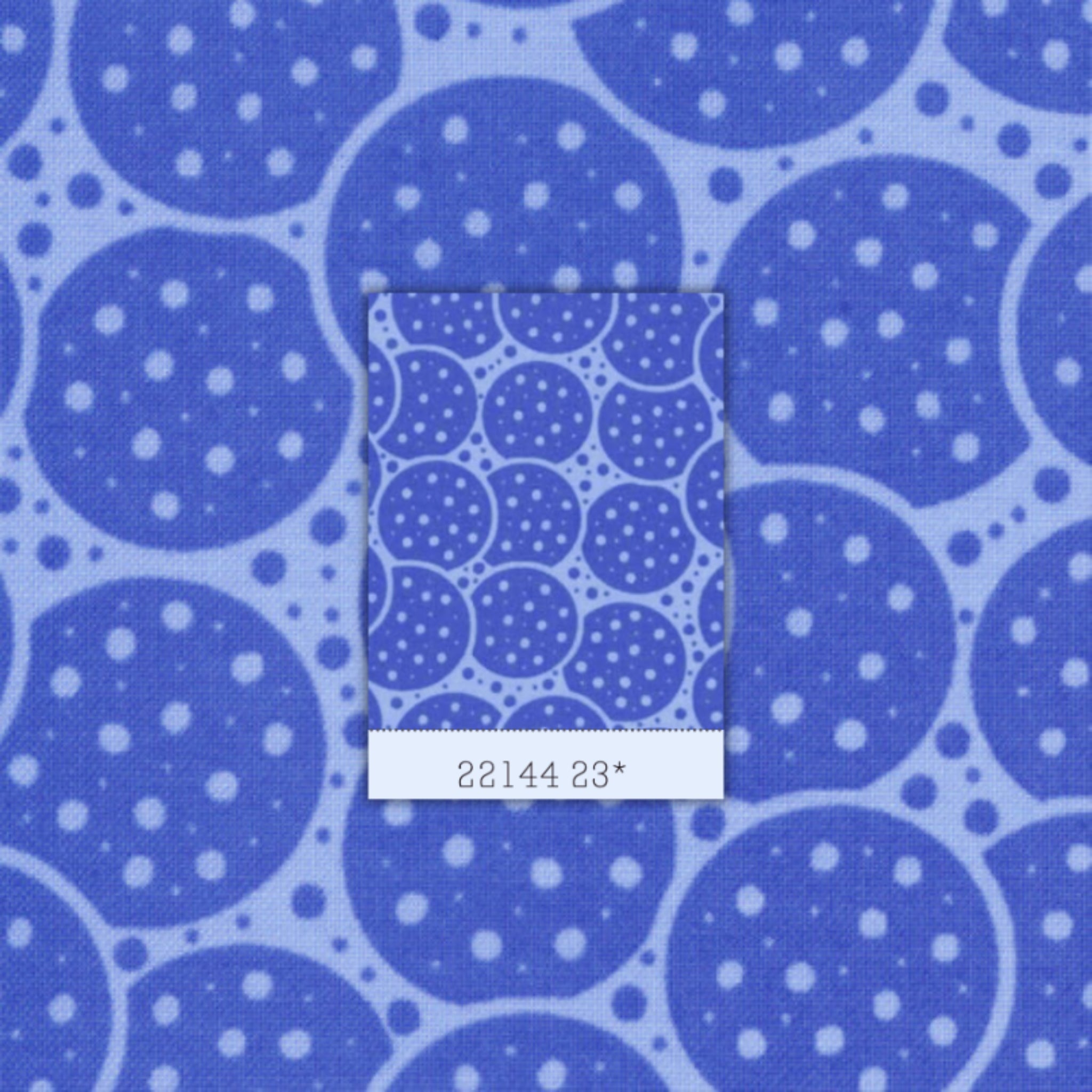 Me and My Sister speckle spots blue circles periwinkle fabric for modern quilts and contemporary patchwork sewing projects