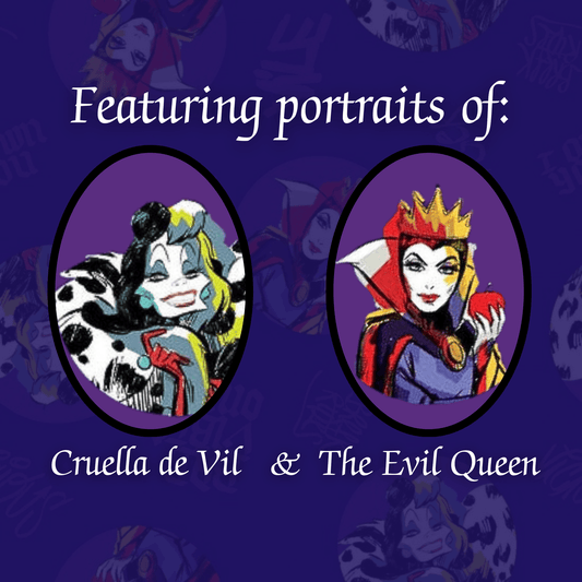 Disney Villains: Cruella de Vil & The Evil Queen - Nutex - Three Wishes Patchwork Fabric