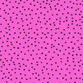 Cerise hot pink black scattered dots spot blender fabric for quilts bags accessories and patchwork sewing projects Loralie Harris Designs