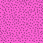 Cerise hot pink black scattered dots spot blender fabric for quilts bags accessories and patchwork sewing projects Loralie Harris Designs