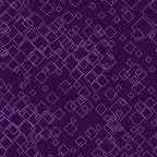 Tonal purple geometric print with tossed squares, perfect as a quilt blender