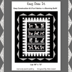 Easy Does It: Dog On It (Quilt Pattern ONLY) - Ann Lauer of Grizzly Gulch Gallery - Three Wishes Patchwork Fabric