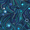 Flowing circles dotted lines blue turquoise purple white fabric for modern quilts art quilts and patchwork sewing projects