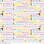 Emma Wiggle text print white multicolour Bow Power Bows Ballet Life Is Better In A Tutu novelty kids quilting fabric children's quilts dance bags patchwork projects