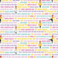 Emma Wiggle text print white multicolour Bow Power Bows Ballet Life Is Better In A Tutu novelty kids quilting fabric children's quilts dance bags patchwork projects