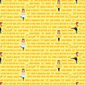 Emma Wiggle text print yellow Bow Power Bows Ballet Life Is Better In A Tutu novelty kids quilting fabric children's quilts dance bags patchwork projects