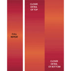 Chili red to pink gradient ombré fabric for modern quilts and patchwork sewing projects