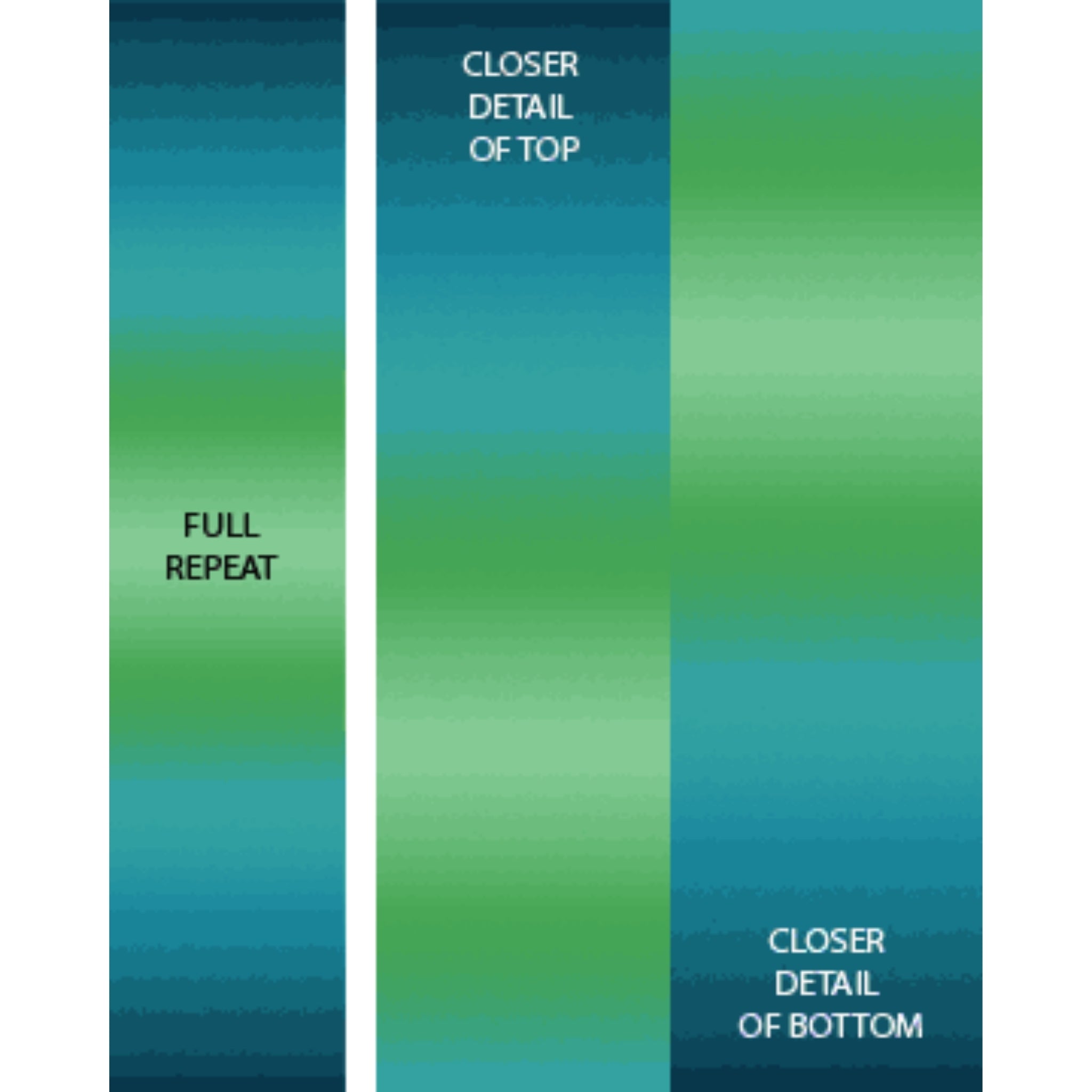 Teal Persian turquoise lime green gradient ombré fabric for modern quilts and patchwork sewing projects