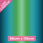 Teal Persian turquoise lime green gradient ombré fabric for modern quilts and patchwork sewing projects