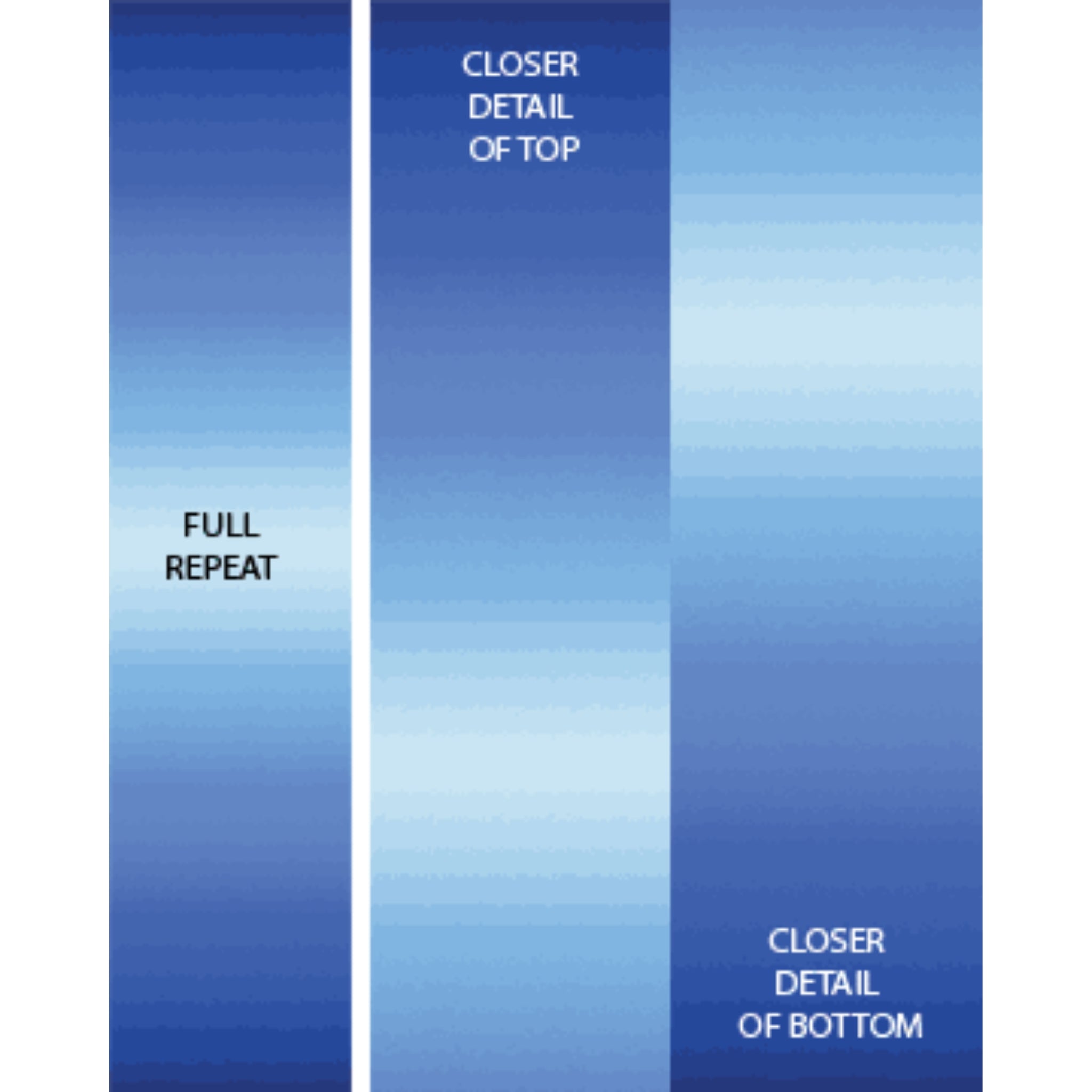 Royal blue to white gradient ombré fabric for modern quilts and patchwork sewing projects