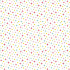 Colourful turquoise yellow red pink and green stars on white Fairy Garden fabric for girls quilts nursery décor and patchwork sewing projects