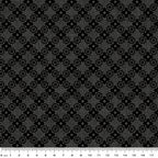 Tonal diamond lattice charcoal black blender fabric for farm quilt backgrounds sashing and borders