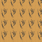 Australian wheat fields on tan fabric with farm crops and outback motifs for quilting, patchwork, and sewing
