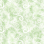 Festival of Roses sage green white lace print quilting cotton fabric for heirloom quilts table runners and patchwork projects
