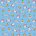 Fisher Price retro classic toys Chatter Telephone xylophone pull-along dog blue novelty fabric for children's quilts and nursery décor